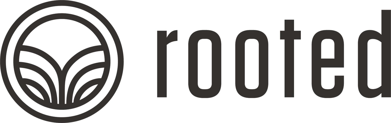 rooted - logo - charcoal